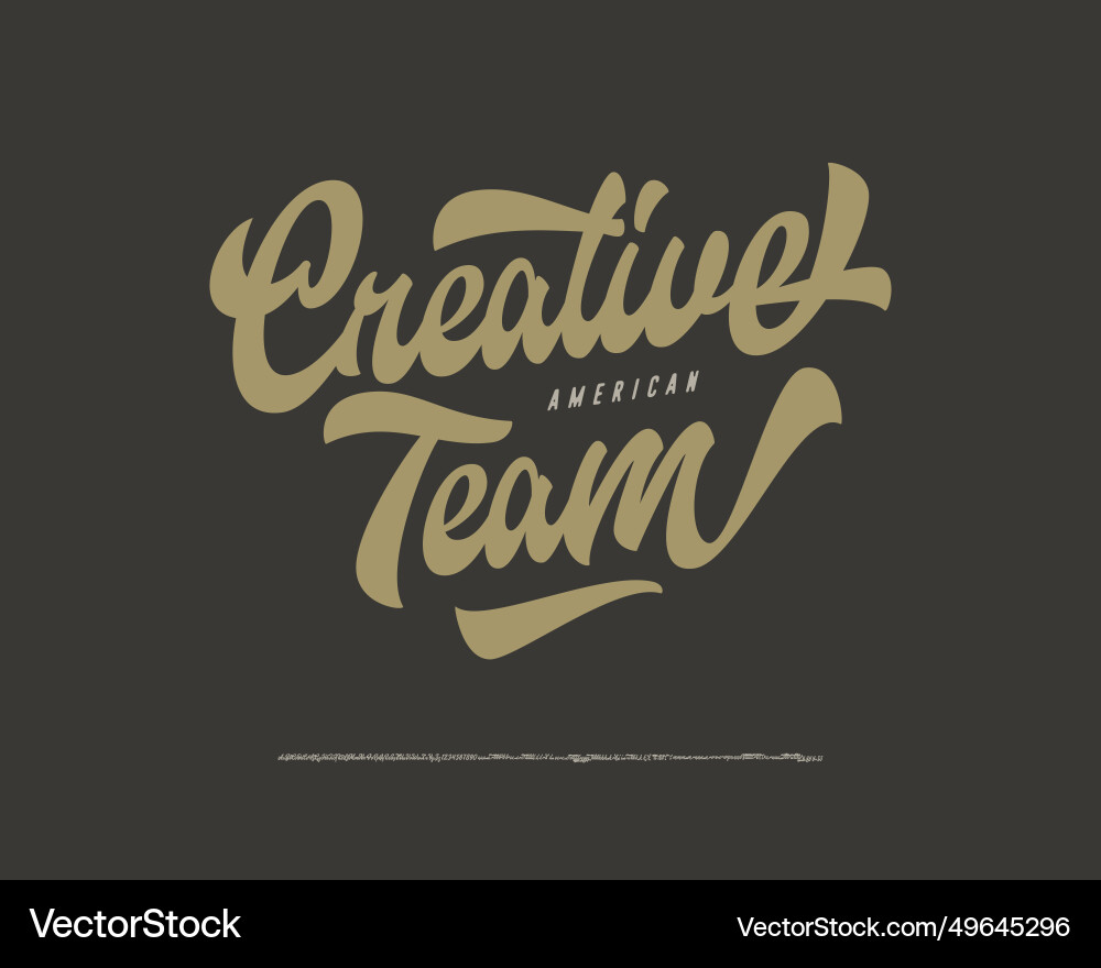 Brush Script Font Brush Script Font vektorbild
