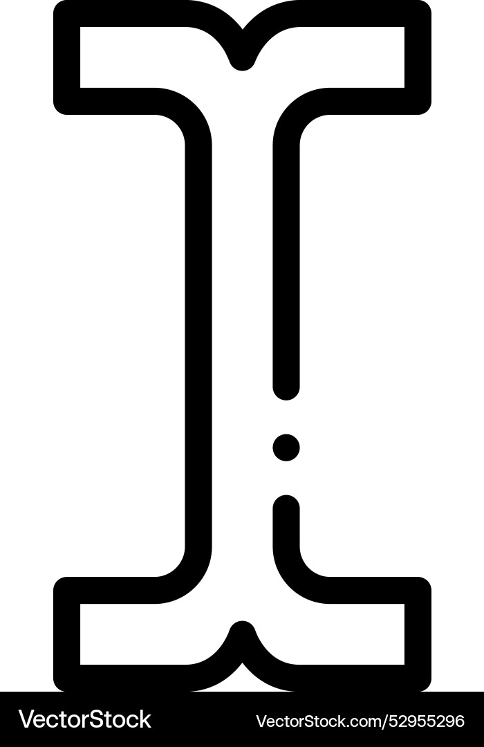 Cursor icon thin linear style design isolated Cursor icon thin linear style design isolated vector image