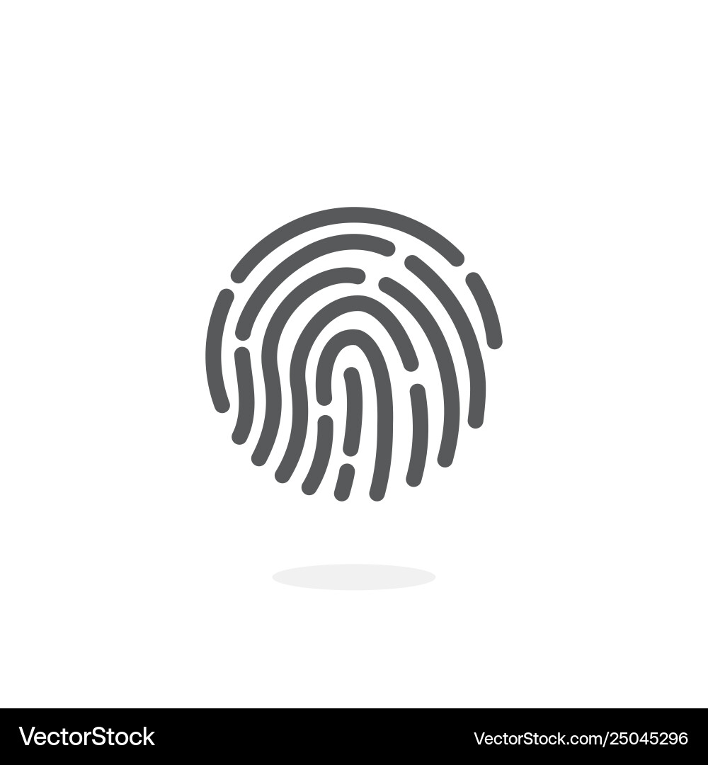 Fingerprint icon Fingerprint icon vector image