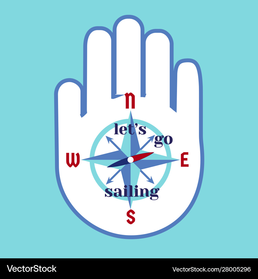 Go sailing design Vector Image