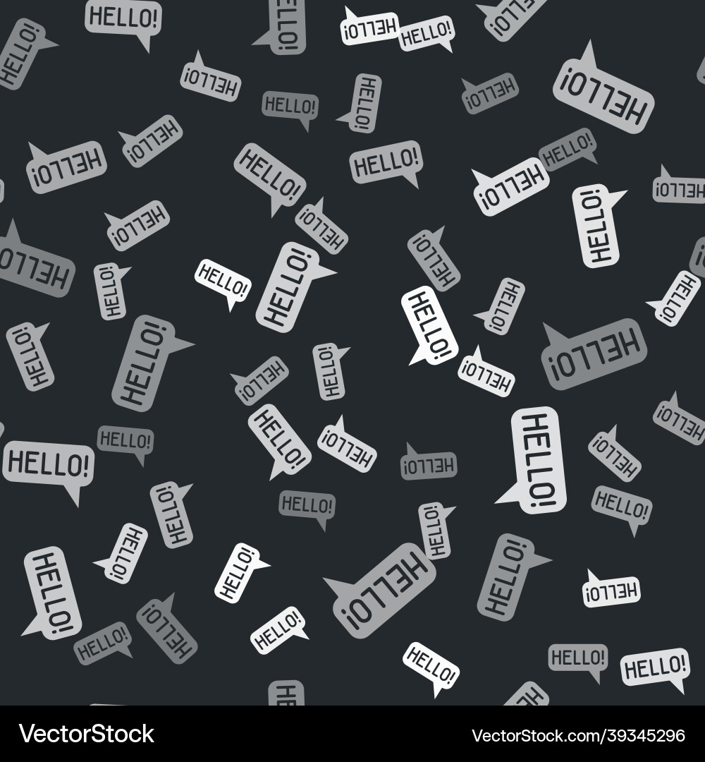 Grey hello in different languages icon isolated Grey hello in different languages icon isolated vector image