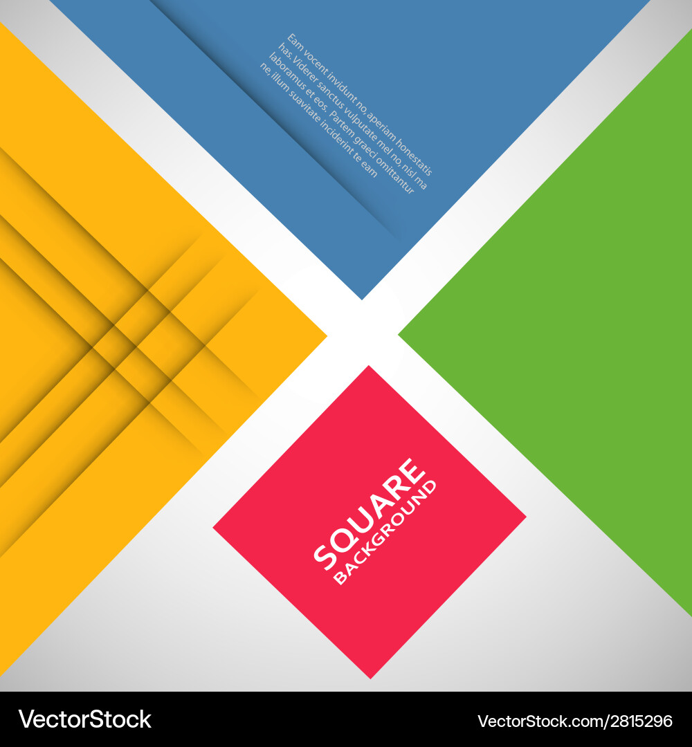 Large colored boxes with blank space for text Vector Image