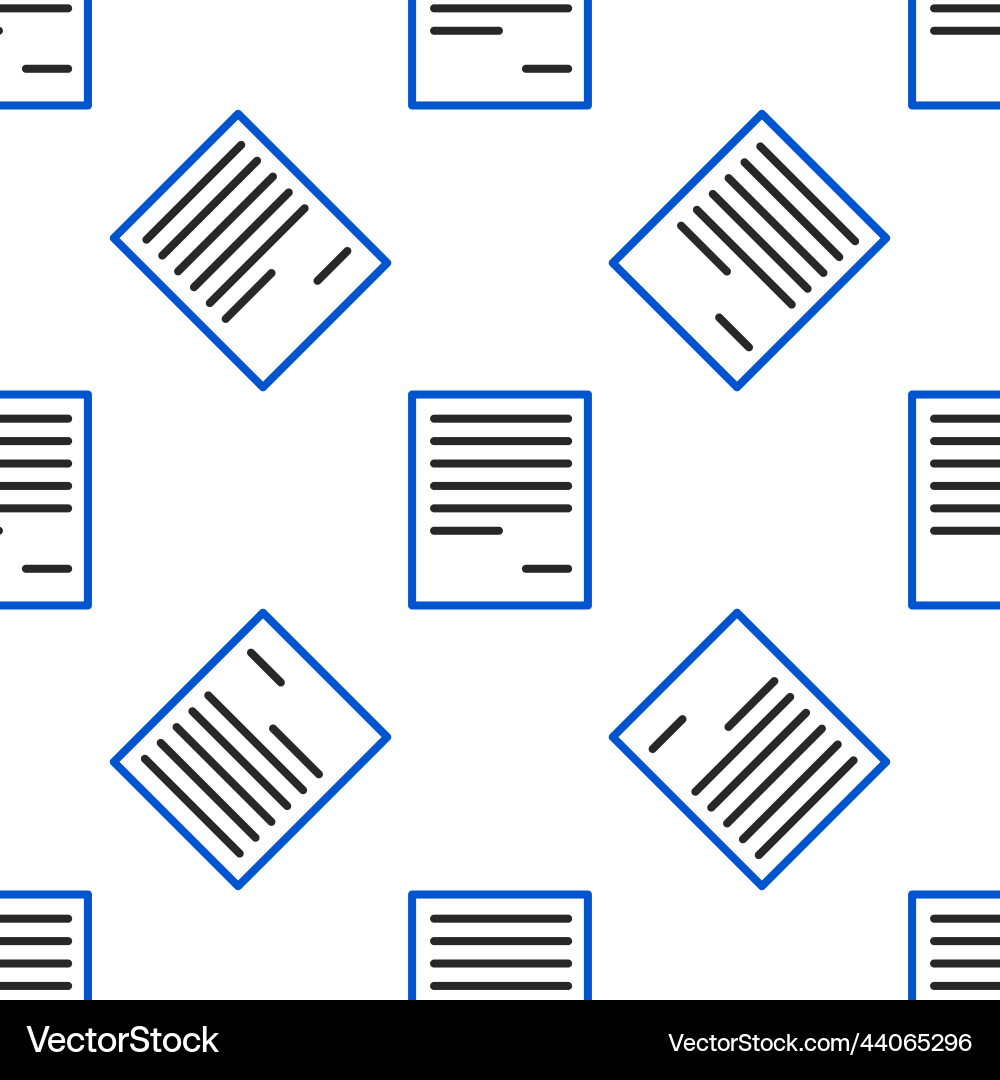 Line document icon isolated seamless pattern Line document icon isolated seamless pattern Vector Image