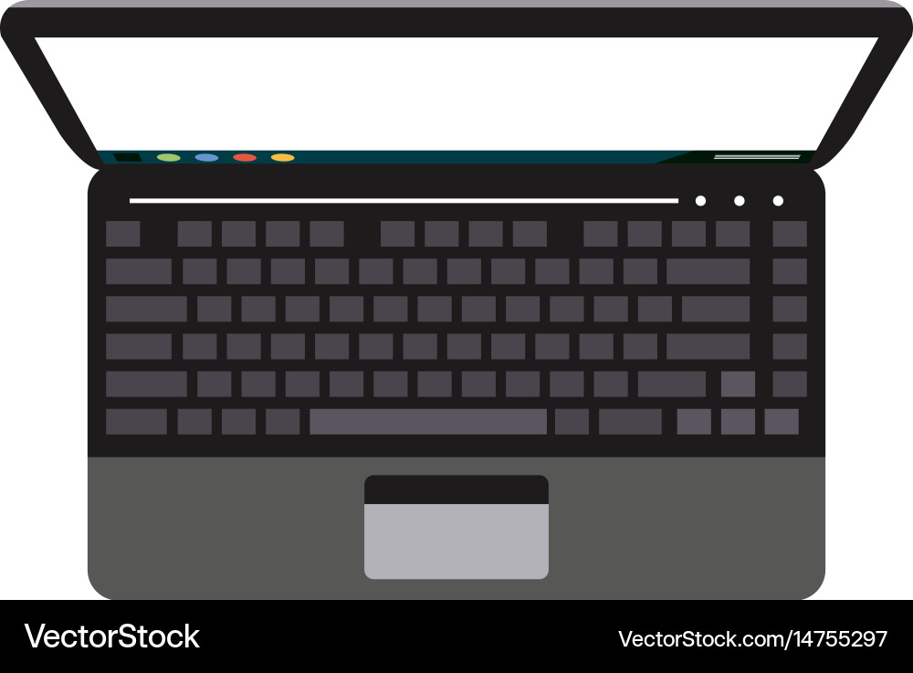 Blank screen computer icon image Vector Image