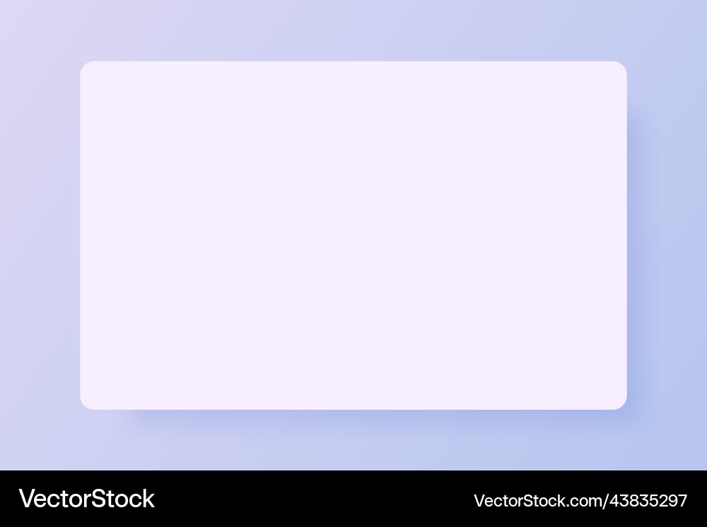 Light 3d landing page blank template with soft Vector Image