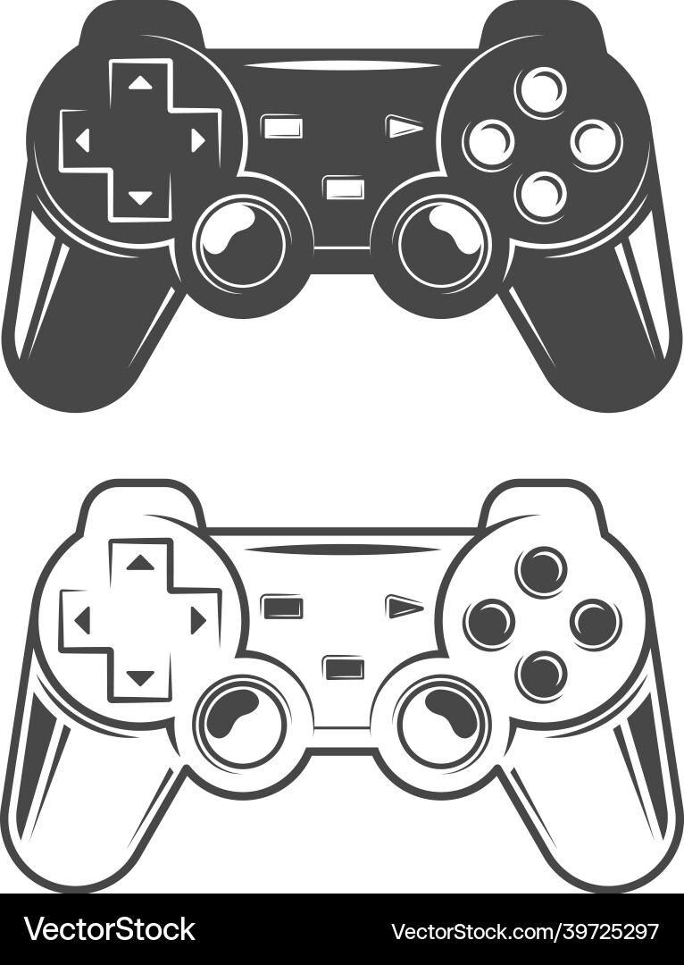 Retro Game Joystick Controller vector image