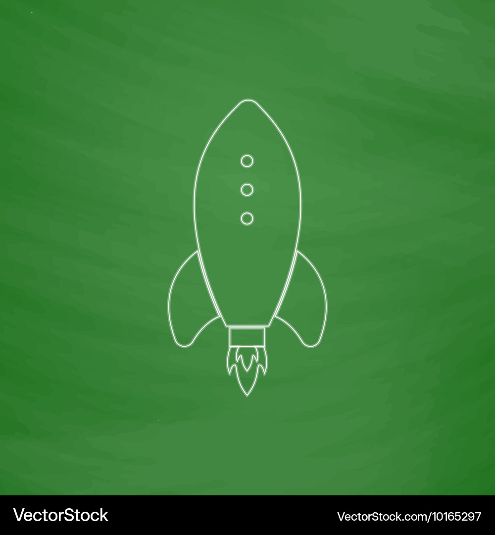 Rocket computer symbol Vector Image