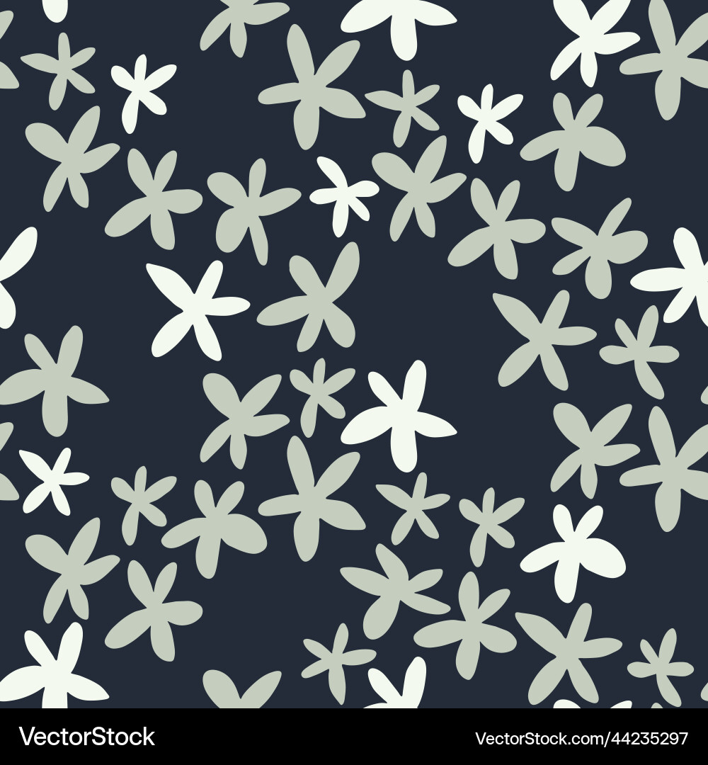 Seamless pattern with field flowers in the boho Seamless pattern with field flowers in the boho Vector Image