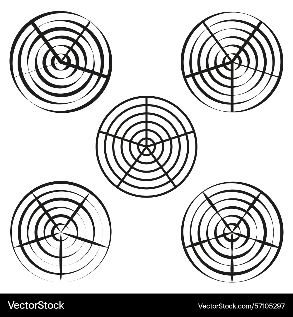 Spiral circle lines concentric ring pattern Spiral circle lines concentric ring pattern vector image