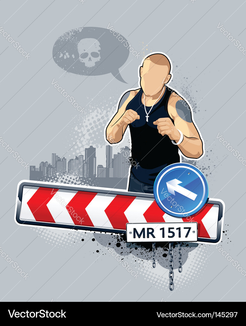 Street Gangster Vector Image