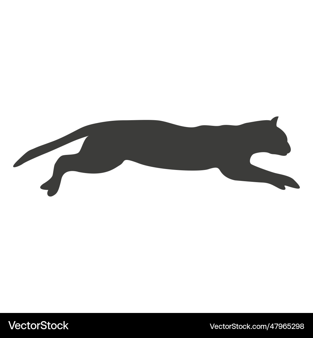 Cat running sequence 10 vector image