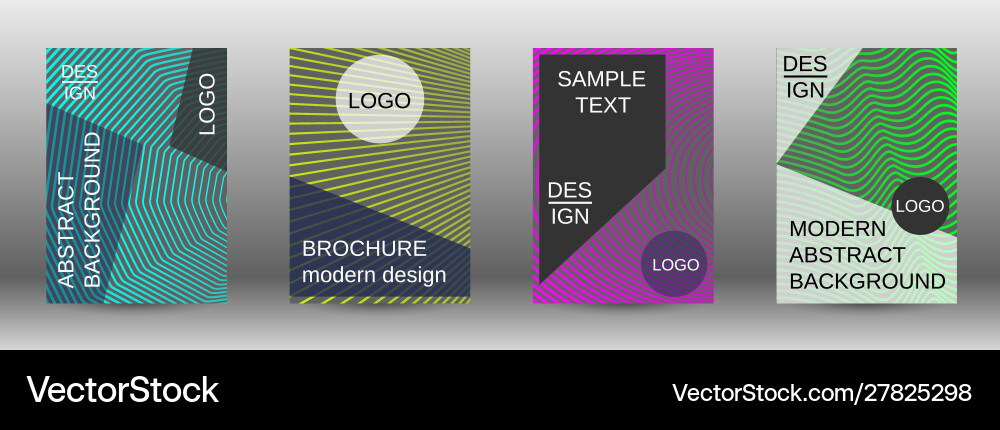 Creative backgrounds with abstract gradient linear Vector Image