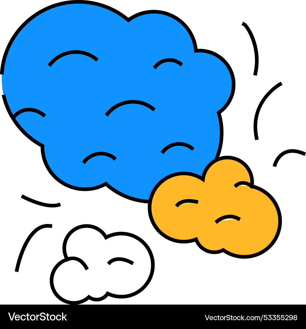 Dust particle icon color Vector Image