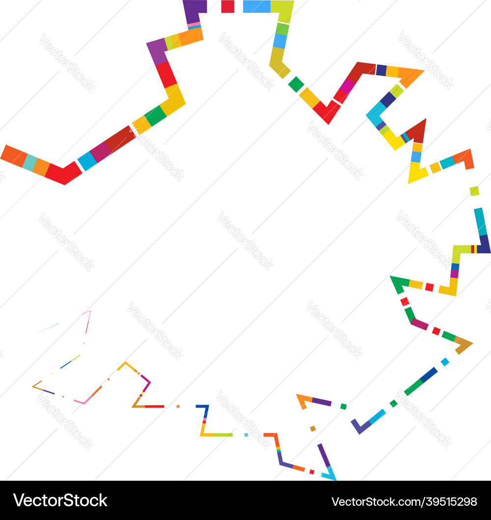 Geometric random circular element abstract Vector Image