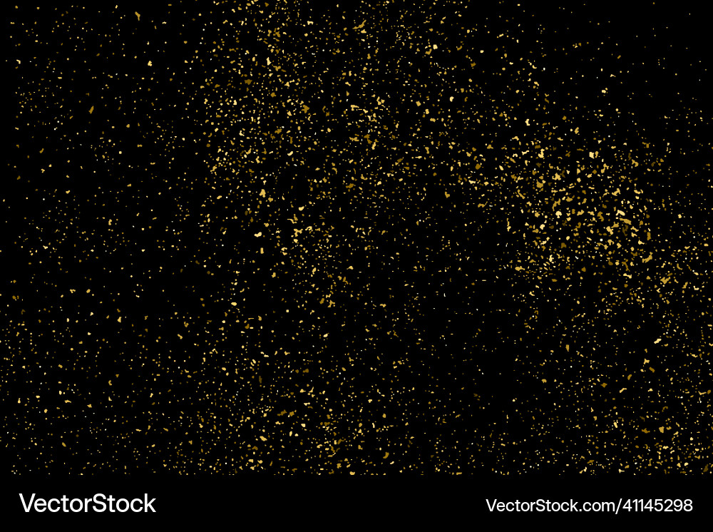 Gold glitter texture vector image