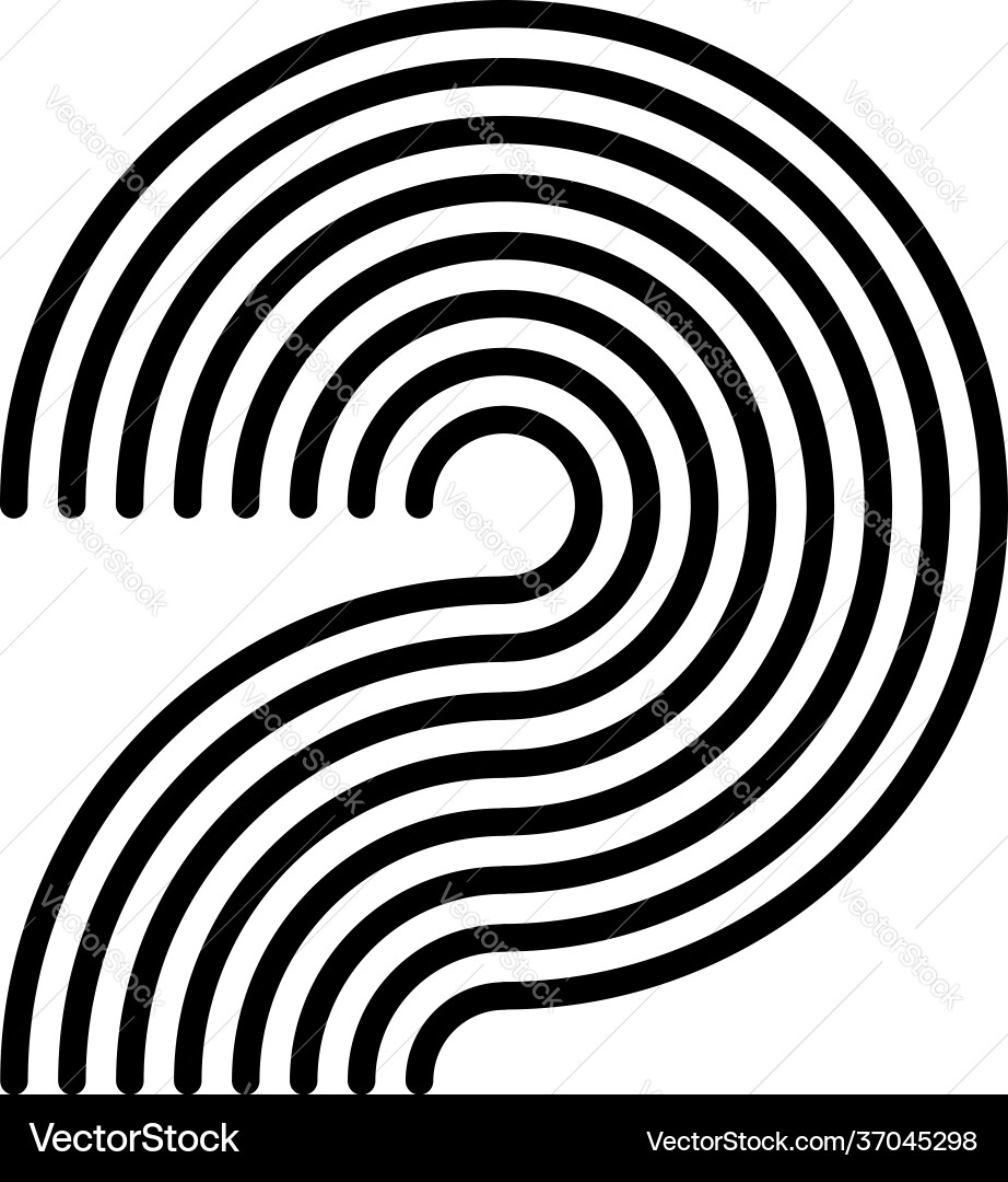 Graphics icon symbol made parallel curved Graphics icon symbol made parallel curved Vector Image