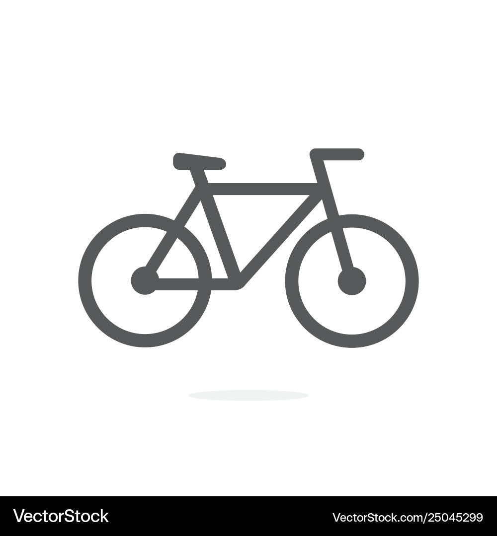 Bicycle Icon - Simple Vector Image