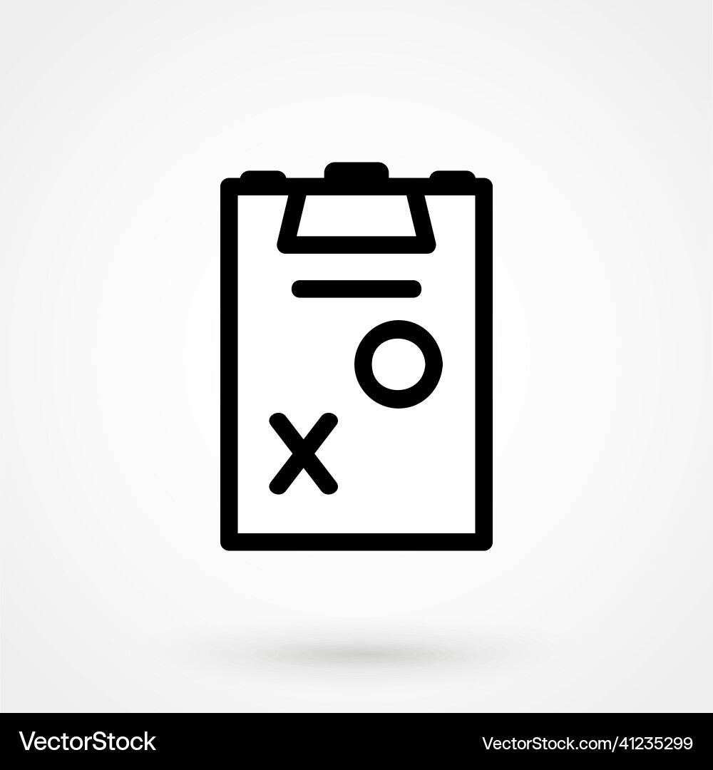 Checklist icon one of set web icons Vector Image