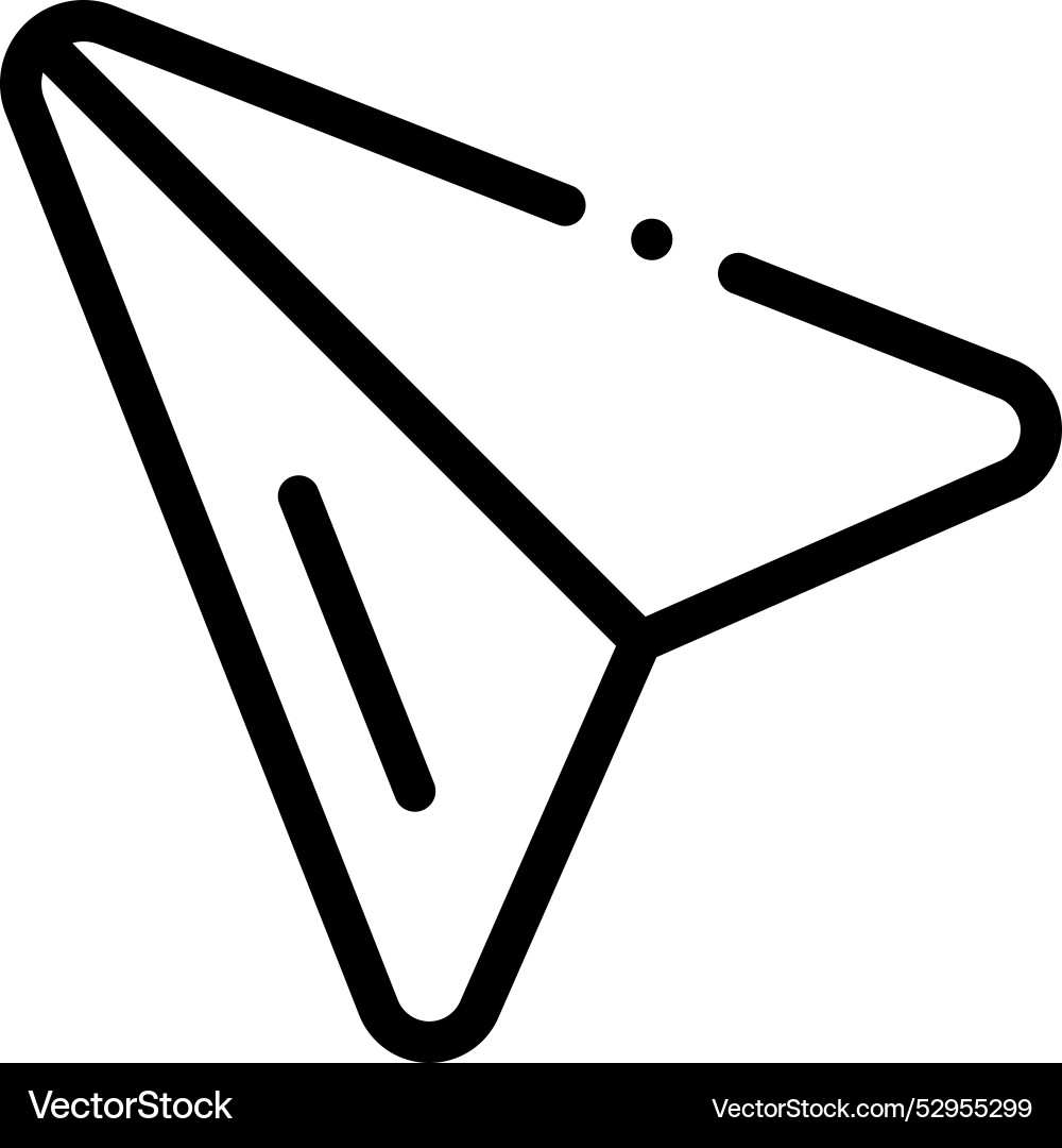 Cursor icon thin linear style design isolated Cursor icon thin linear style design isolated vector image