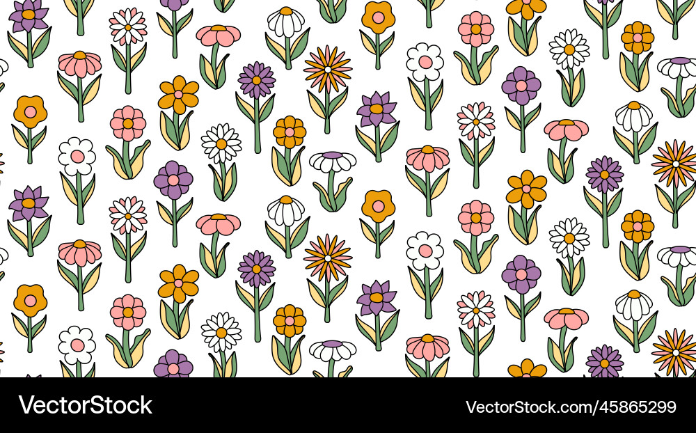 Groovy background seamless bright repeat pattern Groovy background seamless bright repeat pattern Vector Image