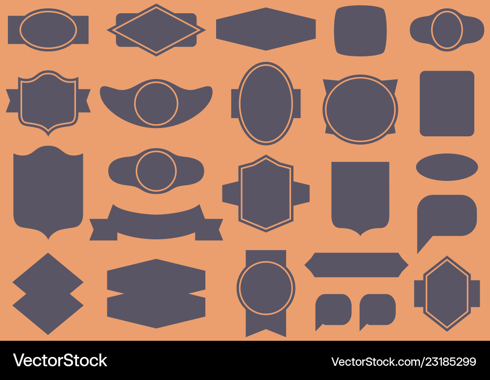 Labels and frames seamless pattern Labels and frames seamless pattern vector image