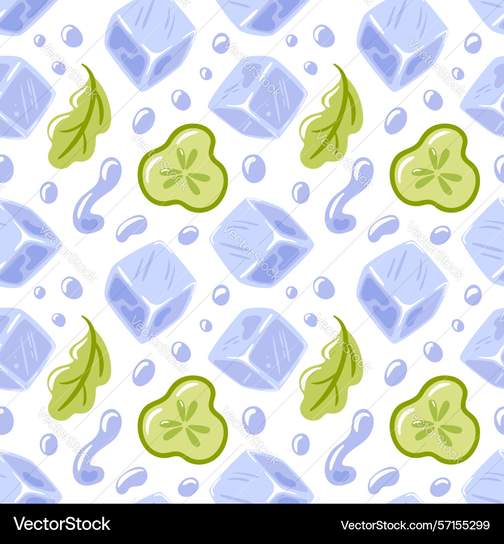 Seamless pattern featuring refreshing elements Seamless pattern featuring refreshing elements Vector Image