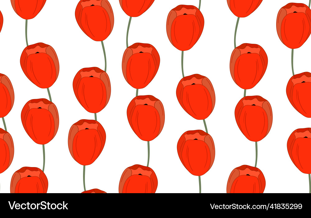 Spring colorful with red Spring colorful with red vector image