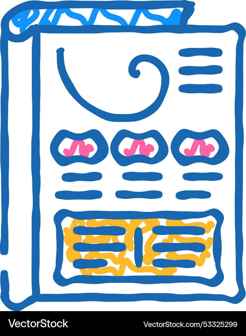 Wizard of oz testing ux ui icon doodle vector image