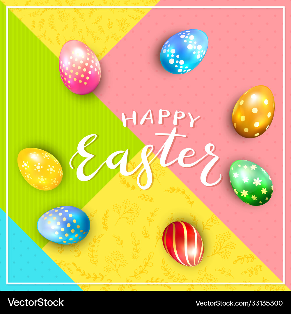 Abstract colorful background with text happy Abstract colorful background with text happy Vector Image