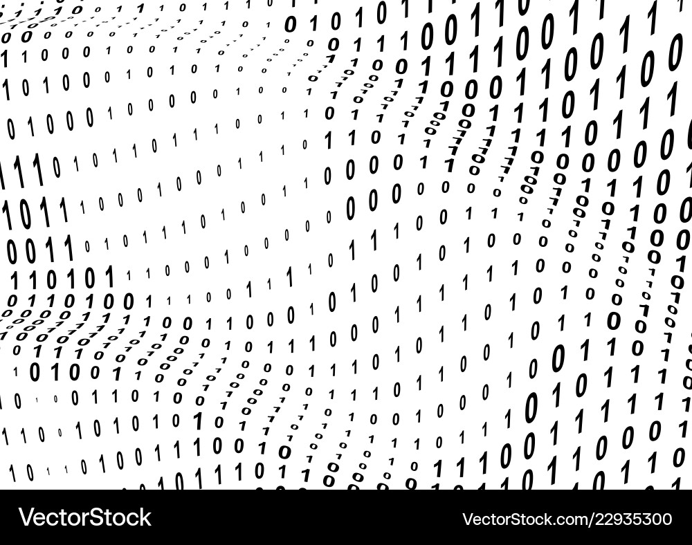 Binärer Code Gradienten Hintergrund vektorbild