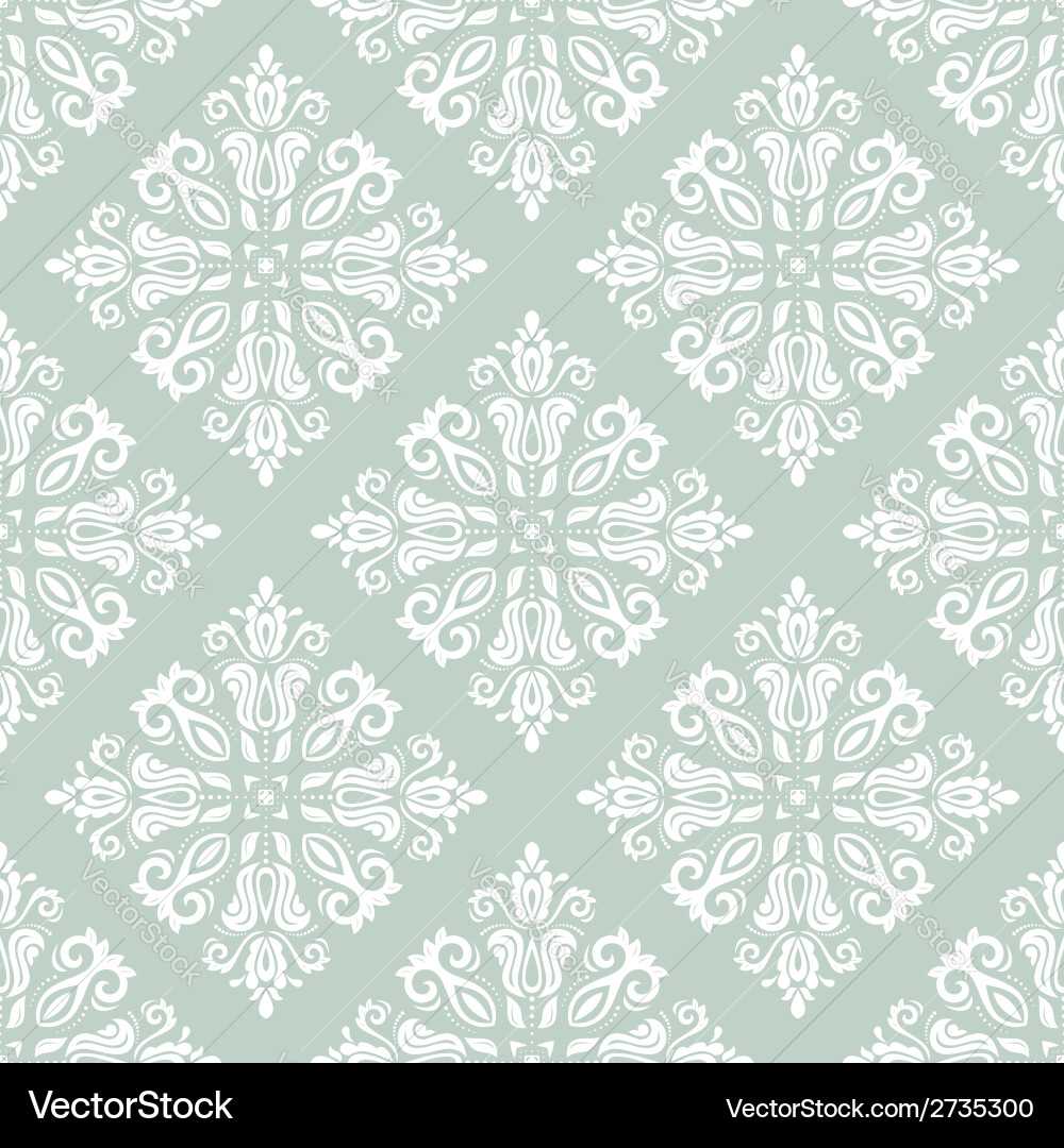 Damask seamless pattern abstract background Vector Image