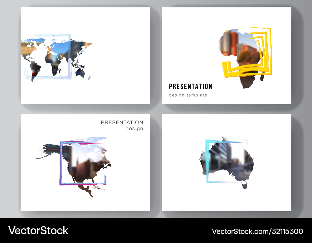 Layout presentation slides design Layout presentation slides design vector image