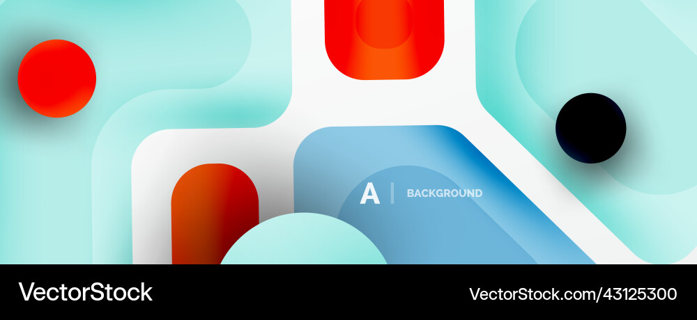 Minimal geometric abstract background colorful Minimal geometric abstract background colorful Vector Image