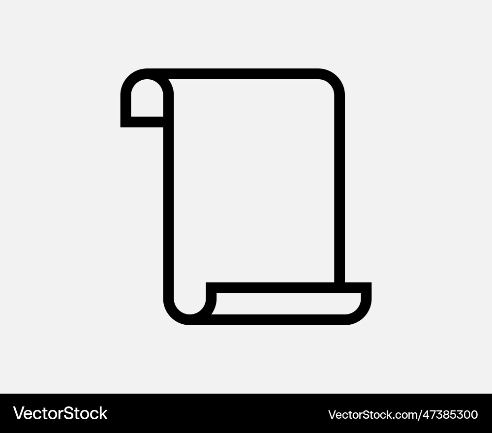 Open scroll icon Open scroll icon vector image