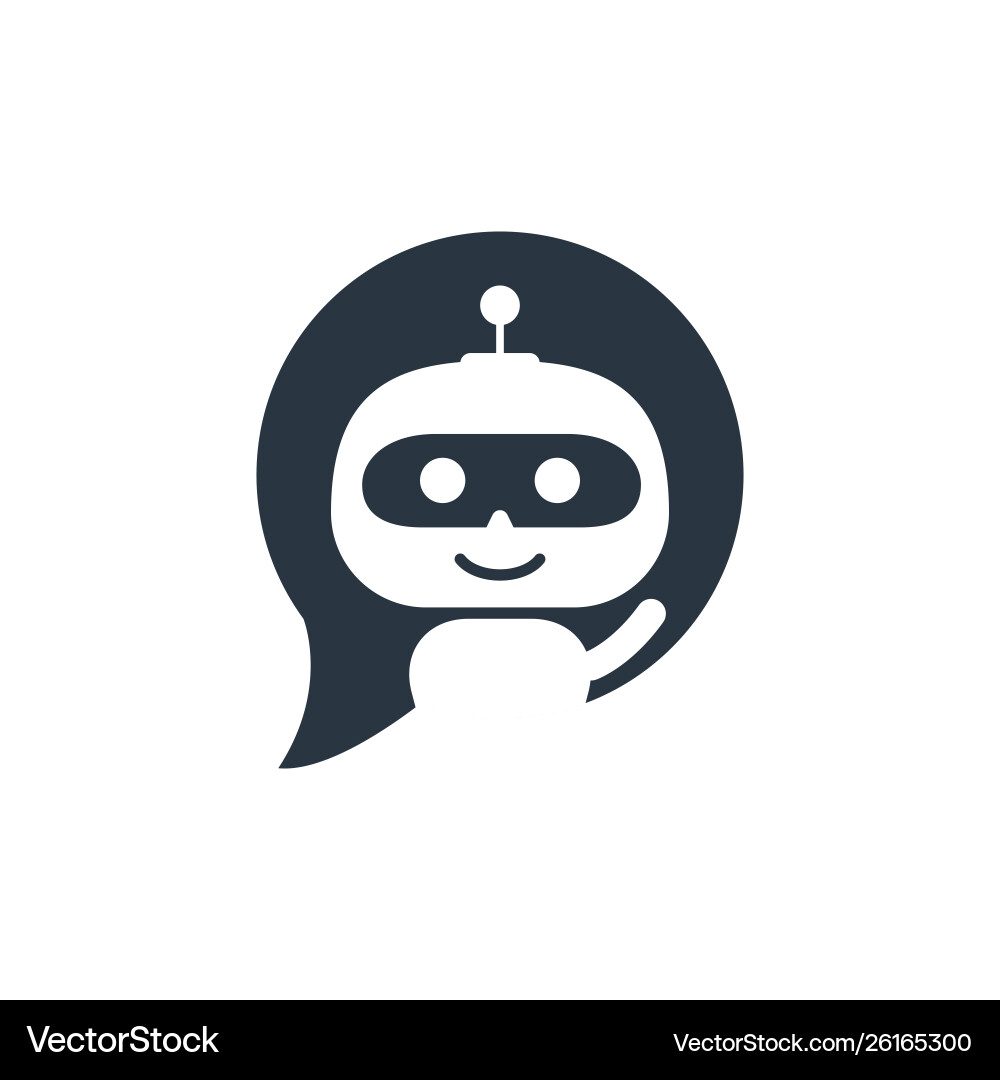 Robot Chatbot Icon - Support vector image