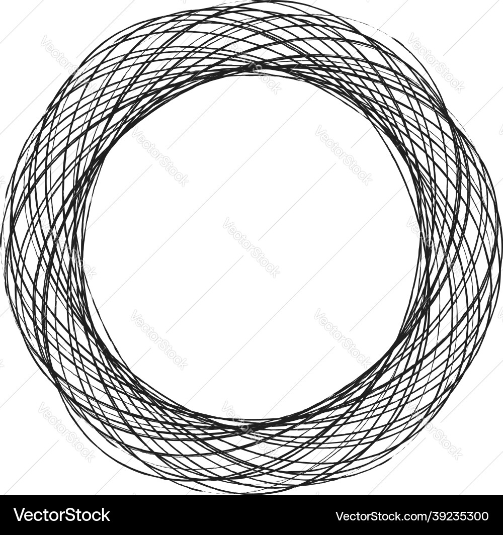 Sketch scribble sketchy grungy lines circles Vector Image