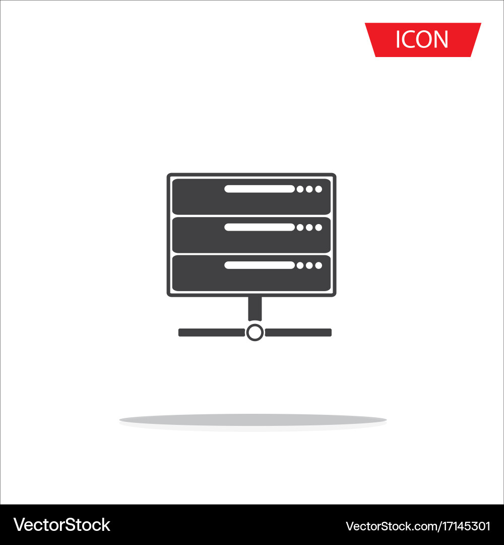 Computer server icon symbols Vector Image