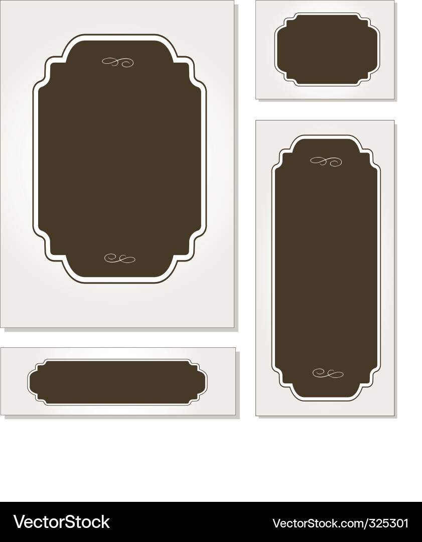 Elegant Frame Collection Vector Image