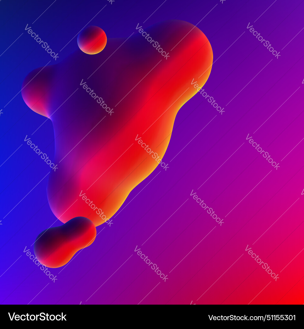 Fluid design liquid blobs with vibrant intense Fluid design liquid blobs with vibrant intense vector image