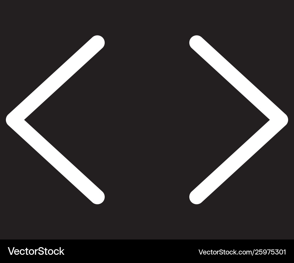 Previous and next button arrows for slides show Vector Image