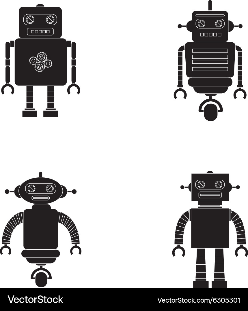 Robots vector image