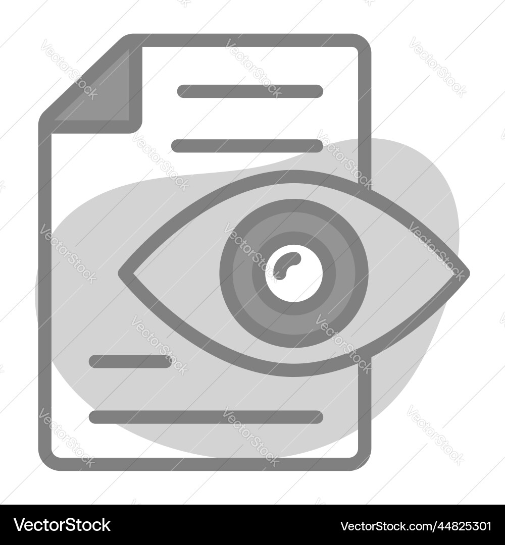 Visible icon user interface as a simple sign vector image