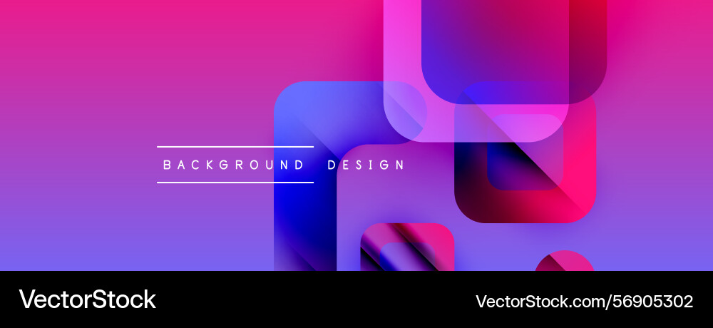 Abstract vibrant background overlapping squares Abstract vibrant background overlapping squares vector image