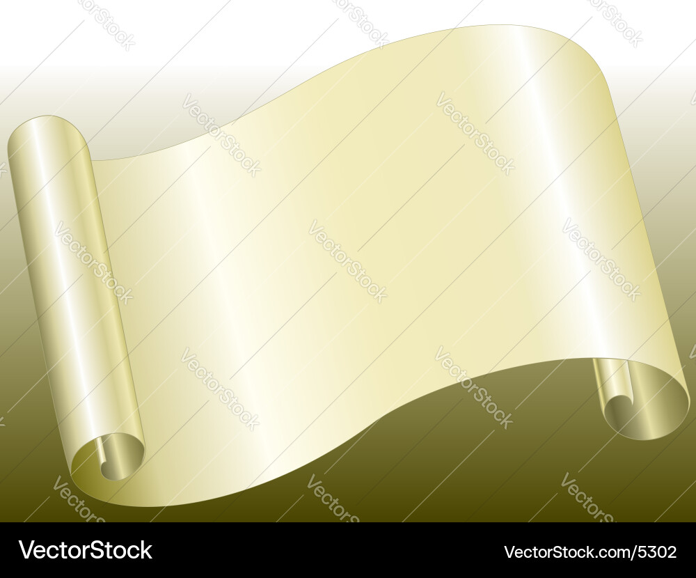 Bent Paper Scroll Vector Image