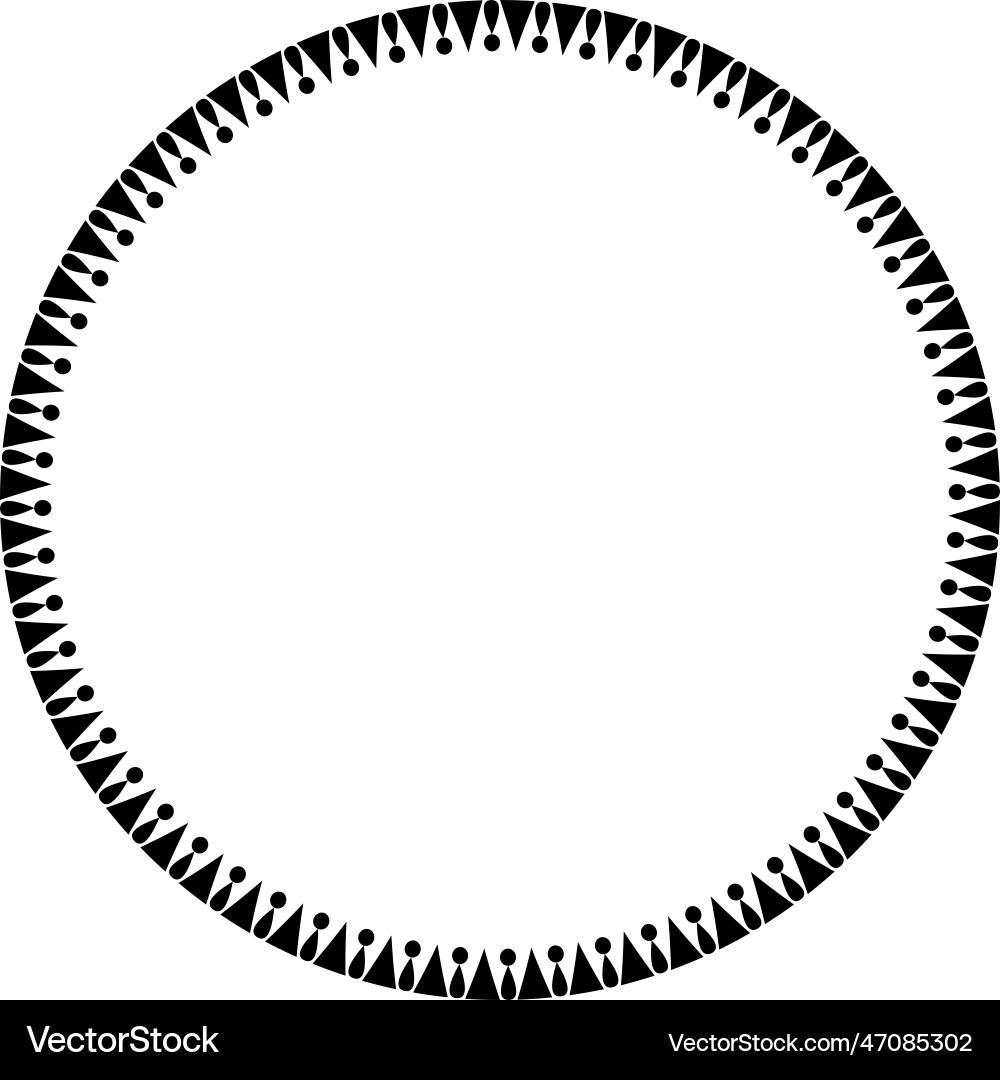 Circle frame round border design shape icon Circle frame round border design shape icon Vector Image