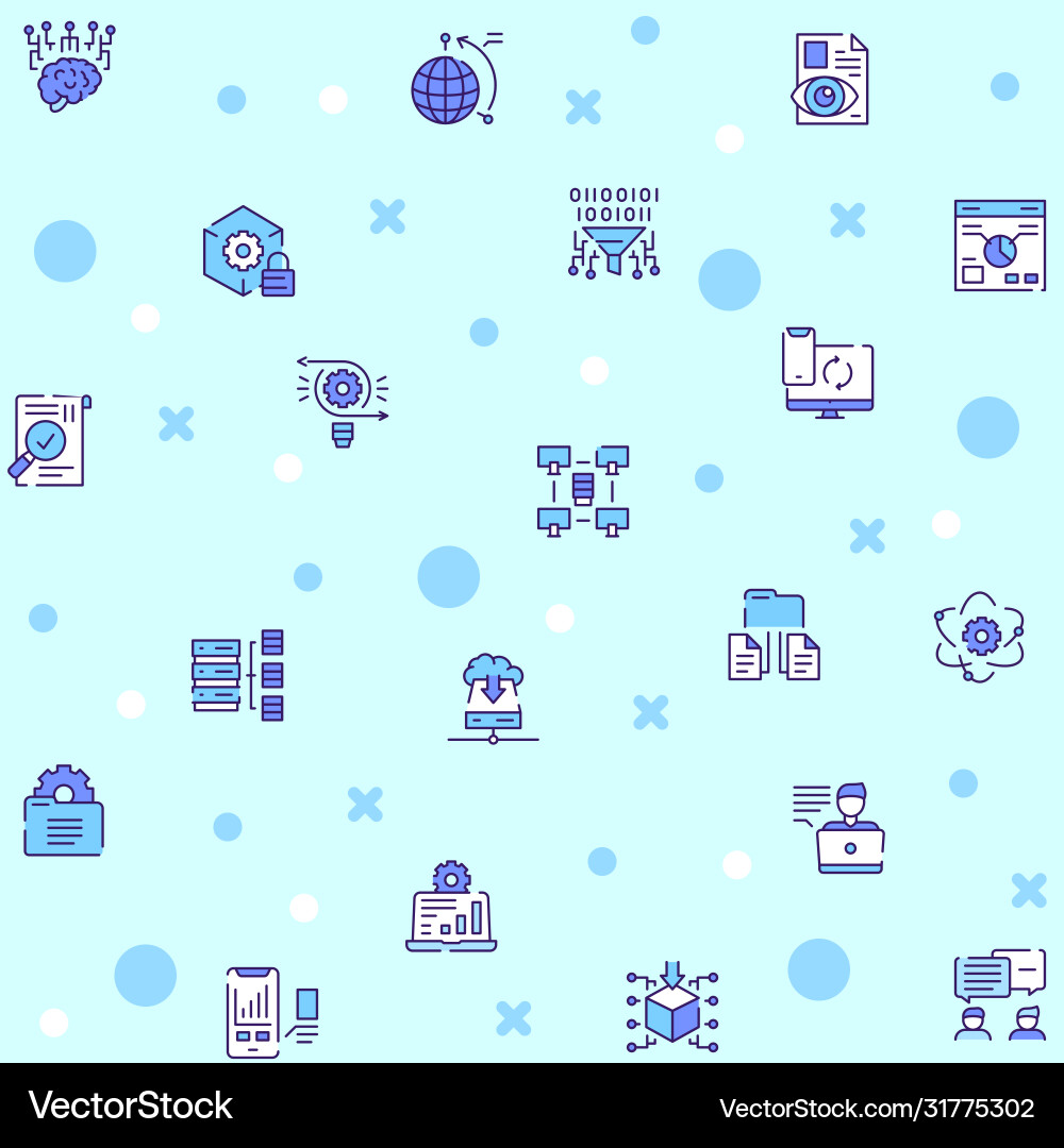 Color linear seamless pattern datum Color linear seamless pattern datum vector image