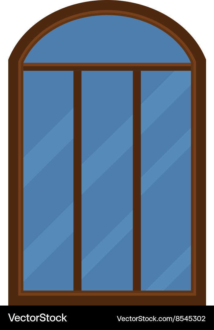 Different types house windows elements Vector Image