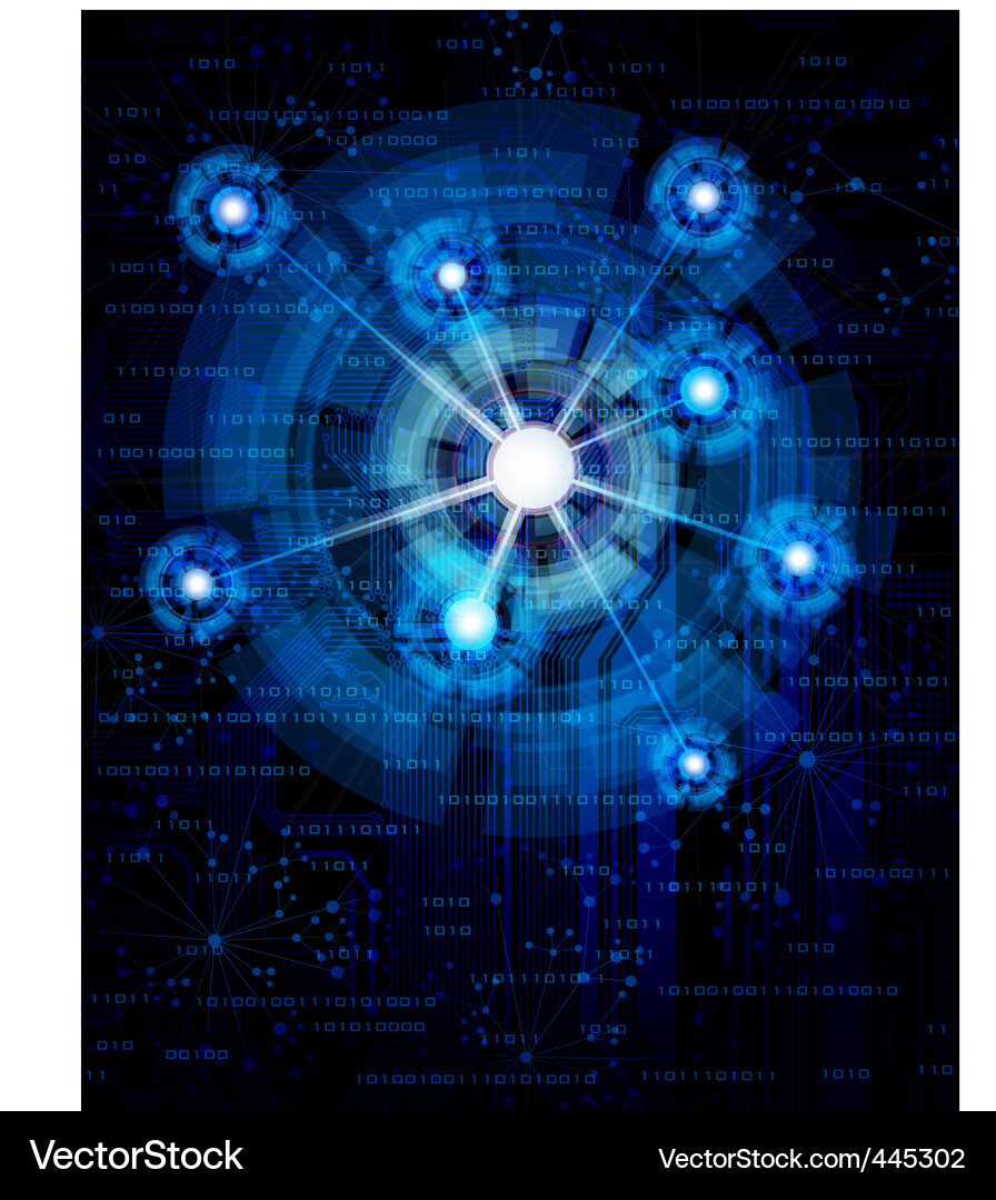 Digital Circuit Background vector image