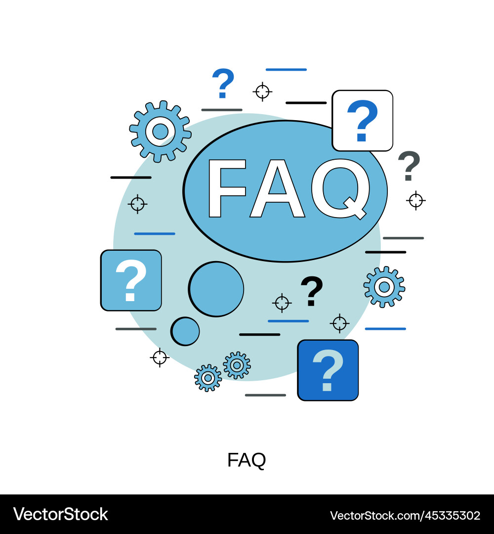 Faq user guide concept Vector Image