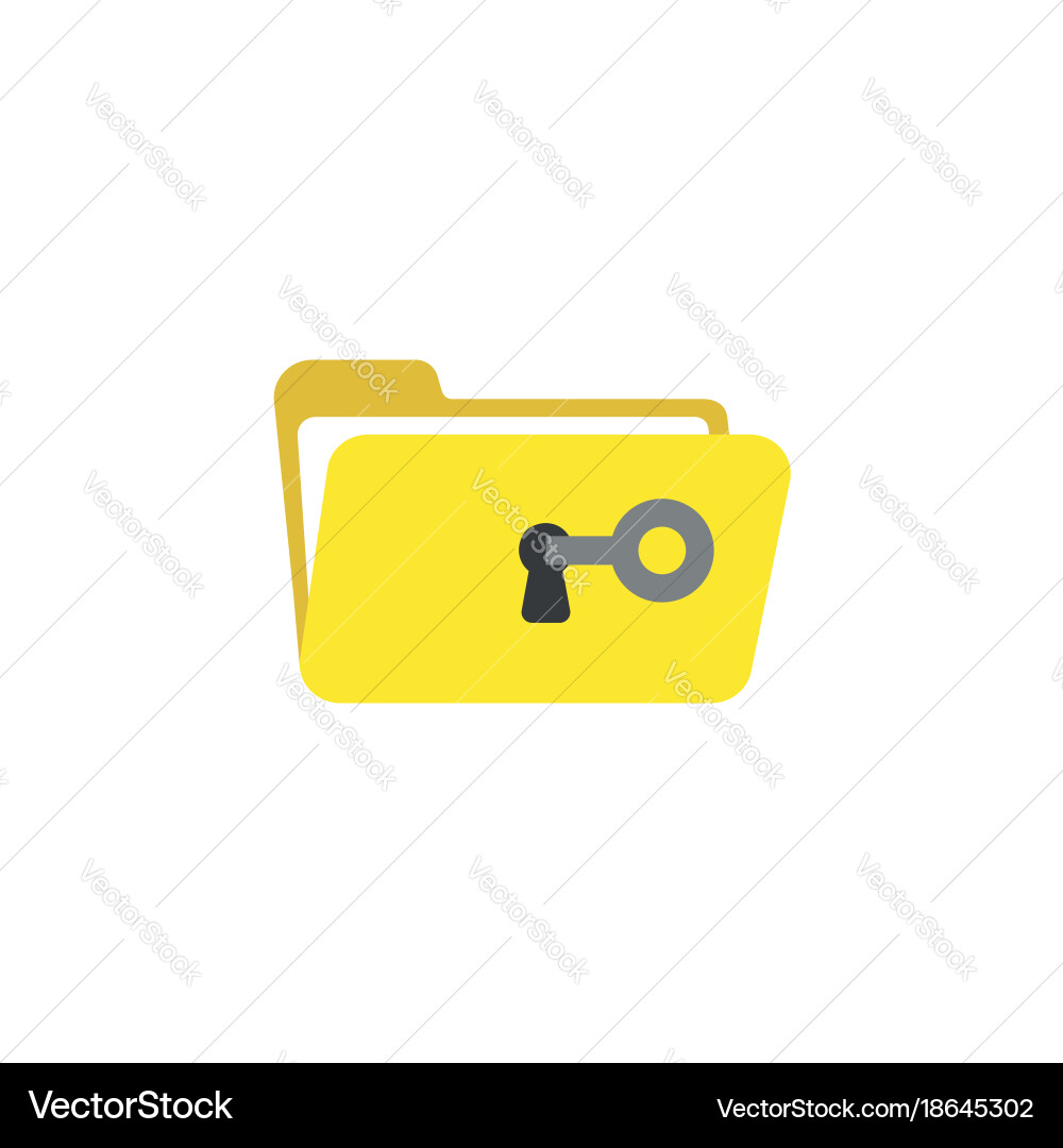 Flat design style concept of key unlock or open Vector Image